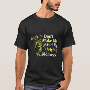 Monkey Tees För manar Arg Monkey Flies Monkey 3 T Shirt