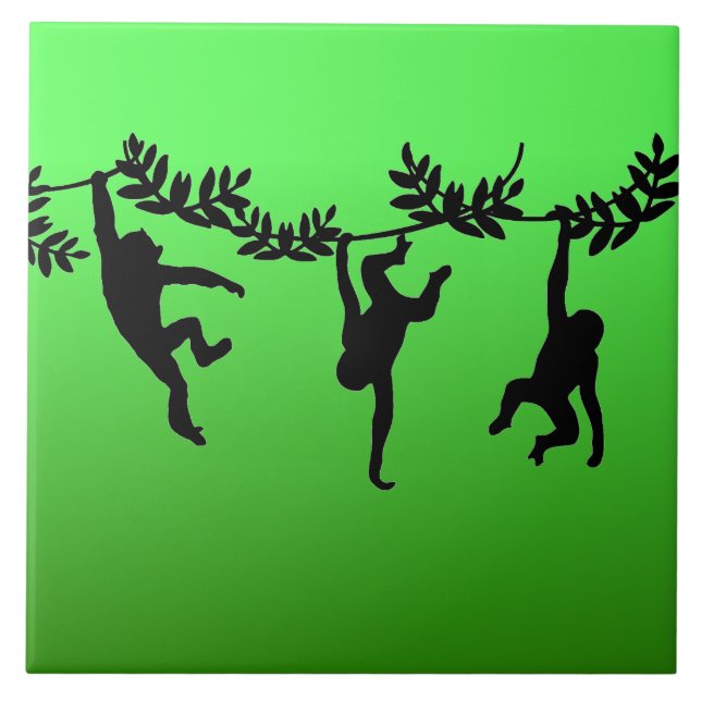 Monkey Troop Kakelplatta (Framsidan)