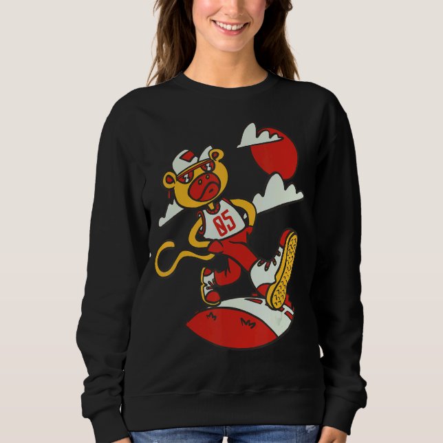 Monkey Tuff Birthday 5 Years T Shirt (Framsida)