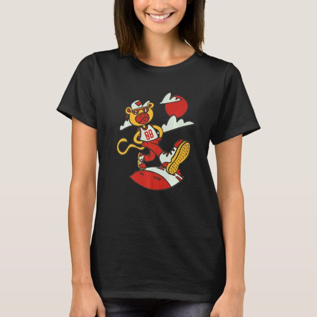 Monkey Tuff Birthday 8 ÅRS apa T Shirt (Framsida)