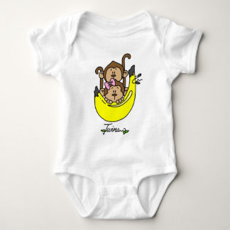 Monkey Twin Boy and Girl Tshirts and Gifts