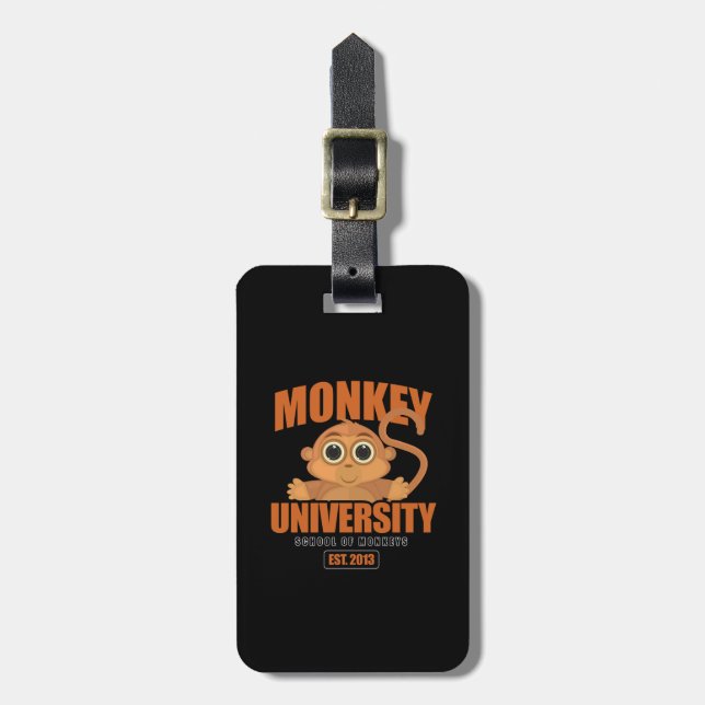 Monkey Universiteten Bagagebricka (Vertikal Framsida)
