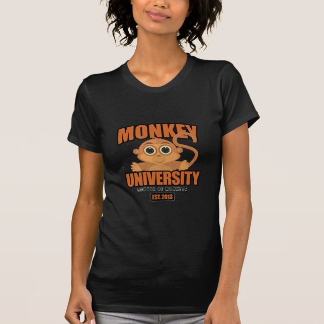 Monkey Universiteten Tee Shirt (Framsida)