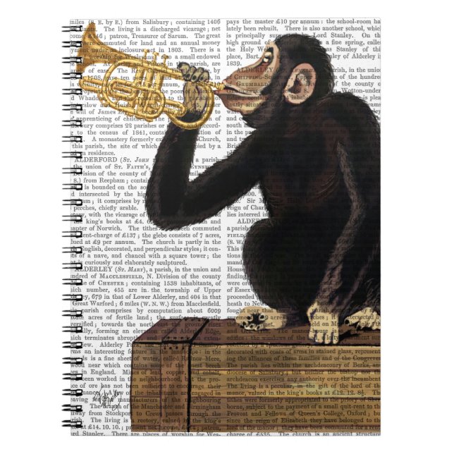 Monkey-uppspelningsTrumpet 2 Anteckningsbok (Framsidan)