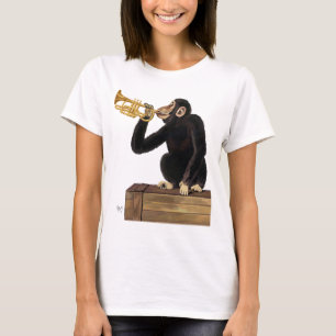 Monkey-uppspelningsTrumpet 2 T Shirt