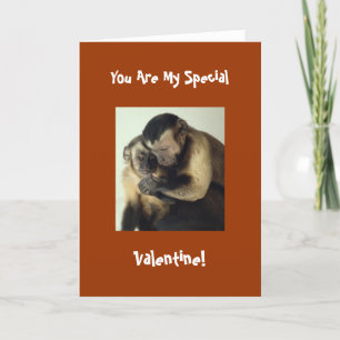 Monkey Valentine Card Helgkort