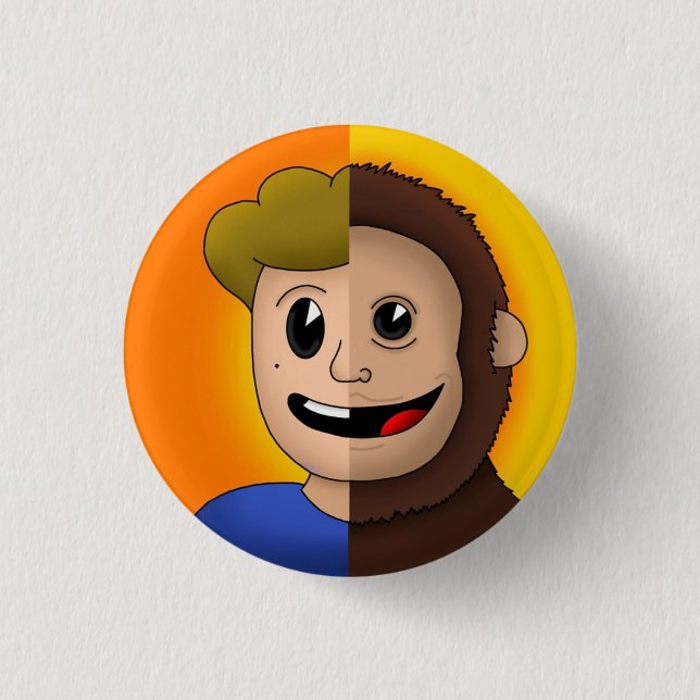 Monkey Varg Pin Knapp (Framsida)