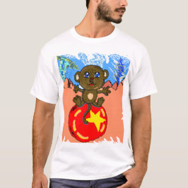 Monkey vid boll t shirt