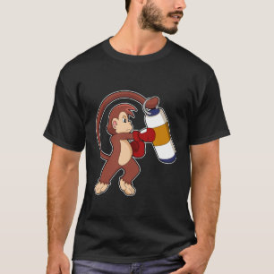 Monkey vid Boxing med Slående påse T Shirt