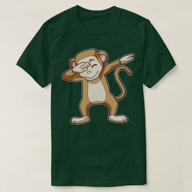 Monkey vid Hip hop Dance Dab T Shirt (Design framsida)