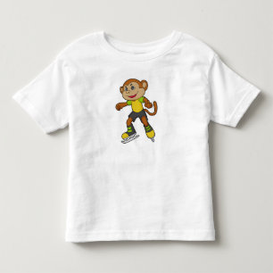 Monkey vid isfärdsmatning med isskiffer t shirt