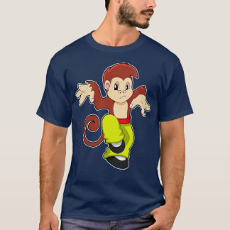 Monkey vid martialkonsten Kungfu T Shirt