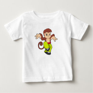 Monkey vid martialkonsten Kungfu T Shirt