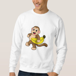 Monkey vid Runwith Banana Lång Ärmad Tröja
