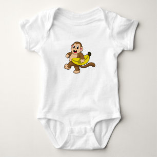 Monkey vid Runwith Banana T Shirt