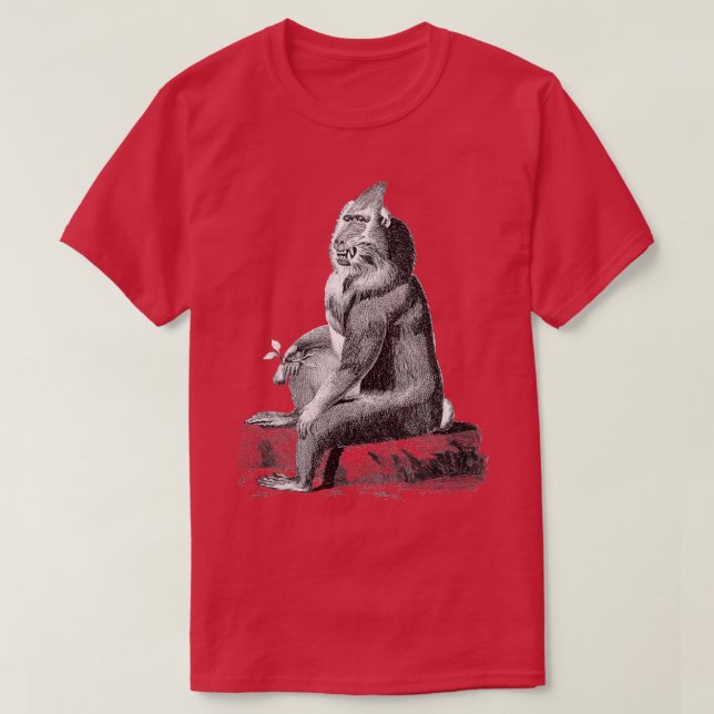 Monkey-Vintage T Shirt (Design framsida)