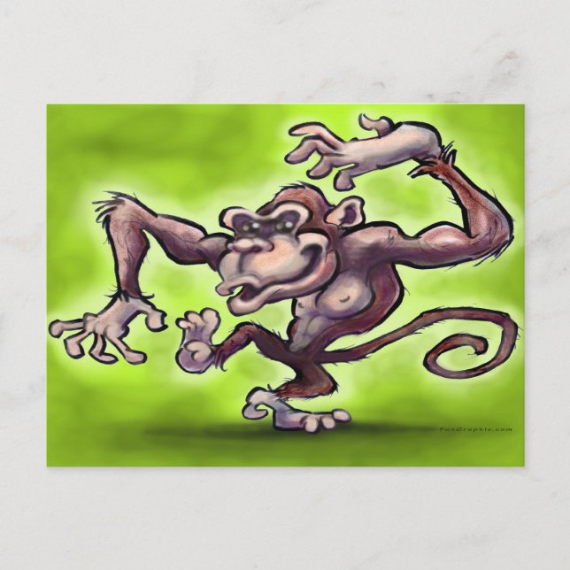 Monkey Vykort (Framsida)