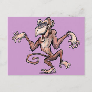 Monkey Vykort