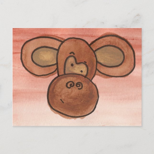 Monkey-vykort Vykort (Framsida)