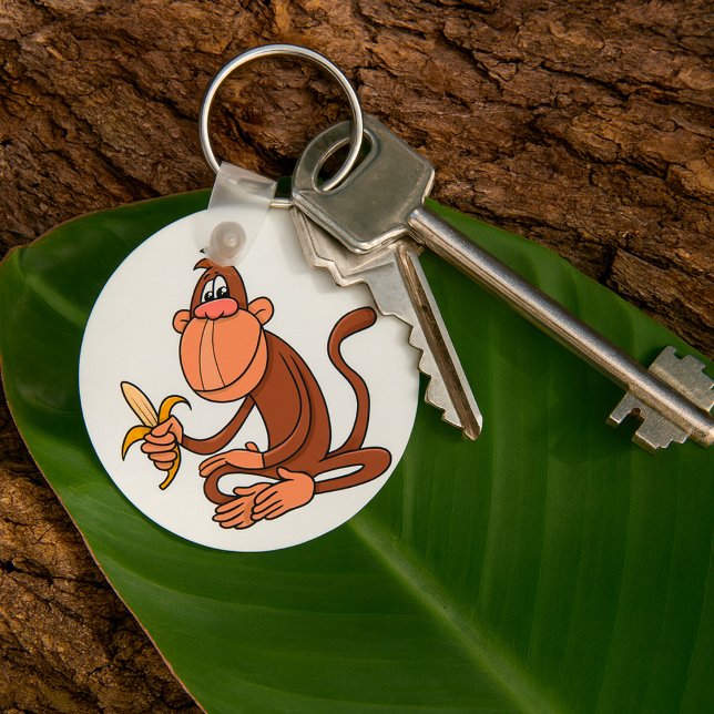 Monkey with Banana Nyckelring (Skapare uppladdad)