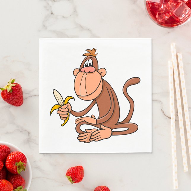 Monkey with Banana Pappersservett (Skapare uppladdad)