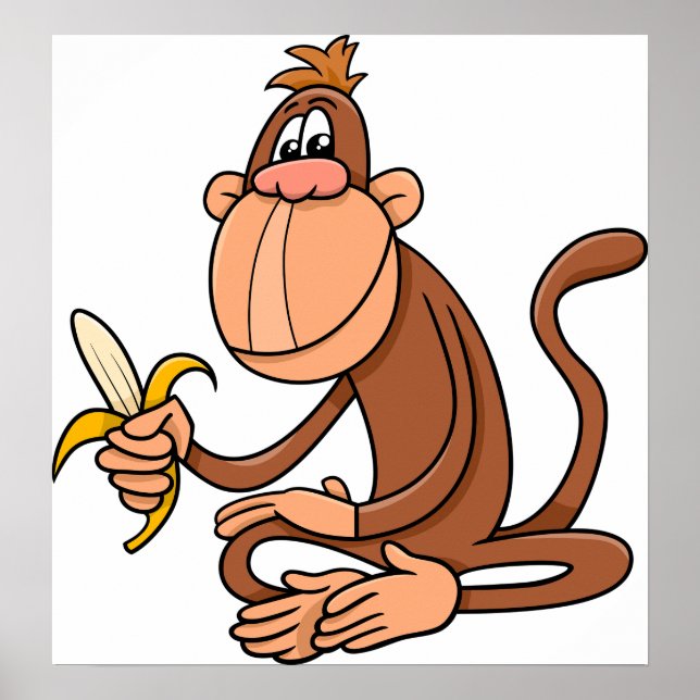 Monkey with Banana Poster (Framsidan)