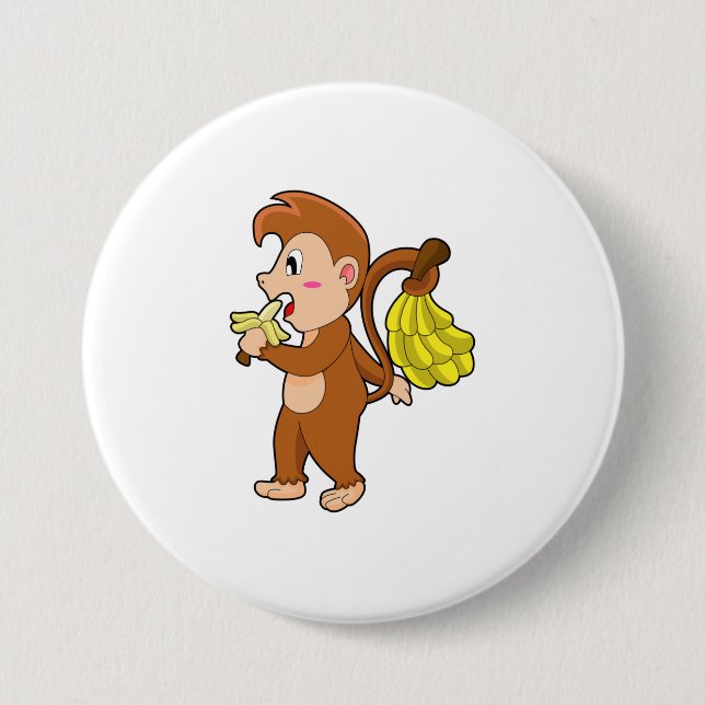 Monkey with Bananas Knapp (Framsida)