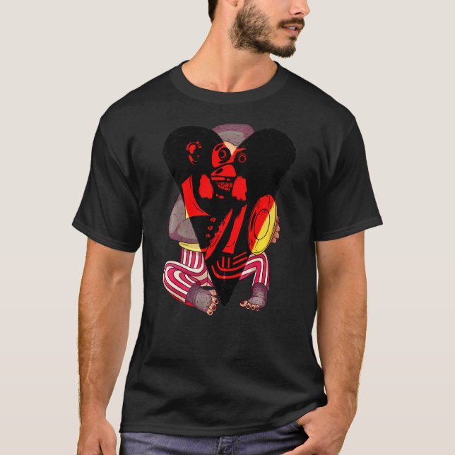 Monkey with Cymbals Jolly Chimp T Shirt (Framsida)