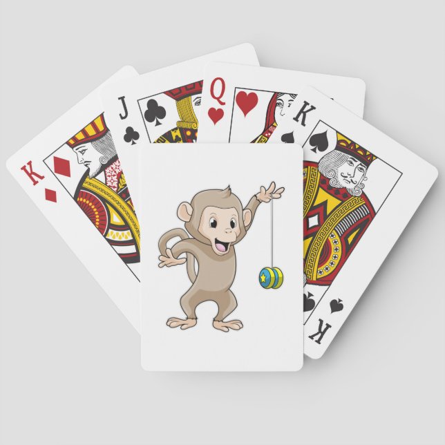 Monkey with Yo-yo Casinokort (Baksidan)