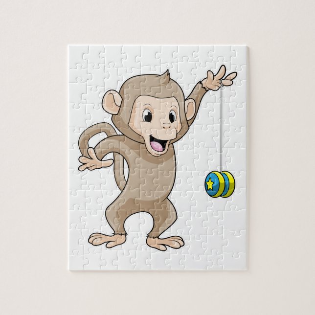 Monkey with Yo-yo Pussel (Vertikal)