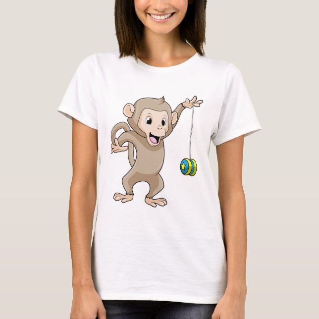 Monkey with Yo-yo T Shirt (Framsida)