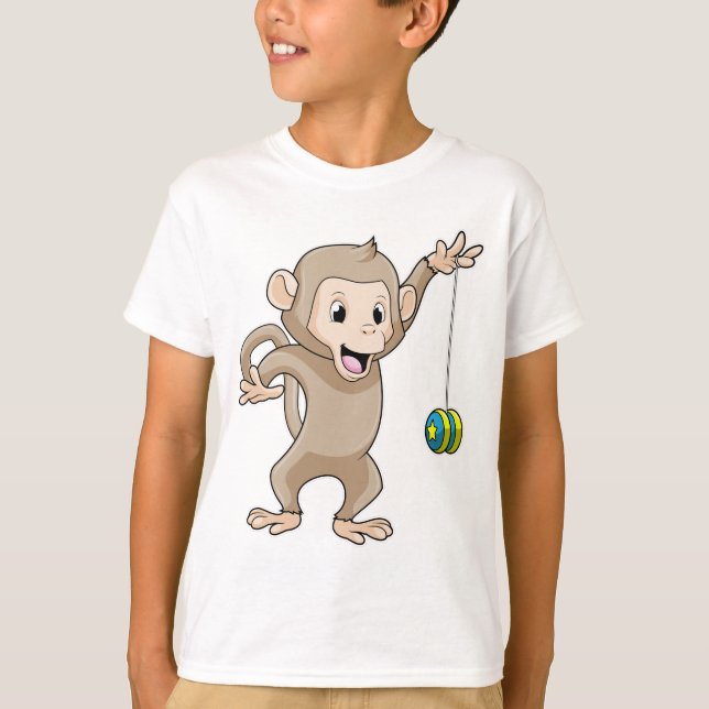 Monkey with Yo-yo T Shirt (Framsida)
