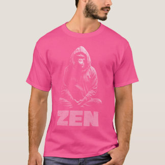 Monkey. Zen-läge på. T Shirt