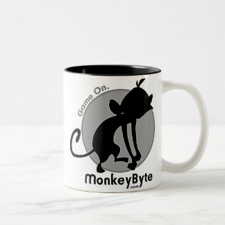 MonkeyByte.com webbenmugg Två-Tonad Mugg