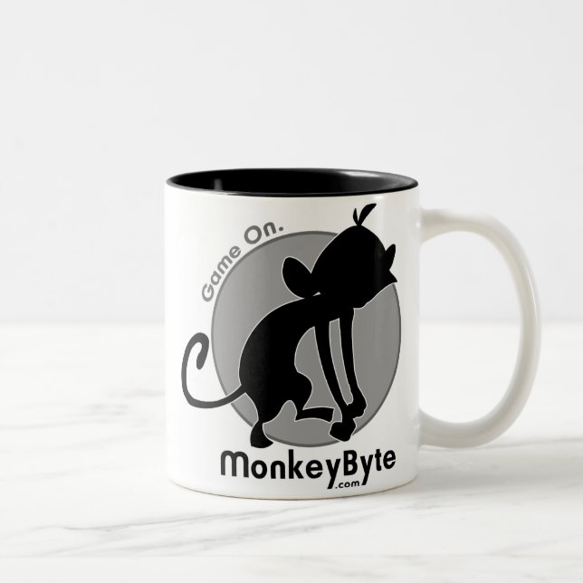 MonkeyByte.com webbenmugg Två-Tonad Mugg (Höger)