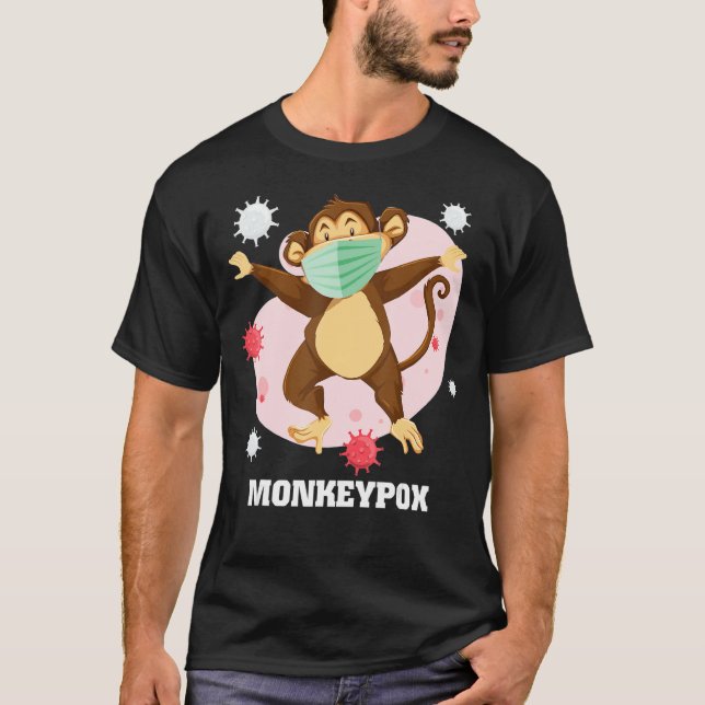 Monkeypox Pox virus 2022 Var försiktig Epidemi T Shirt (Framsida)