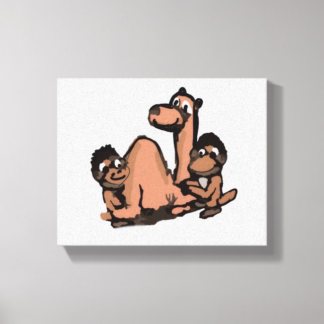 Monkeys And The Camel Canvastryck (Framsida)