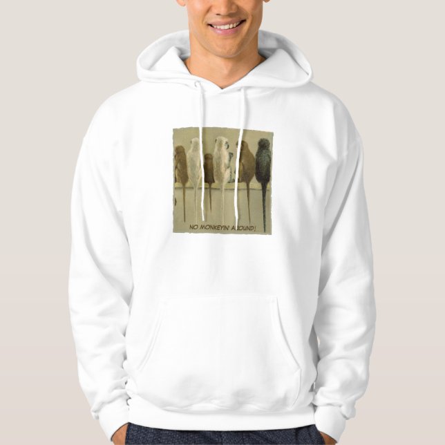 Monkeys Business Birthday From Group Personalized Hoodie (Framsida)