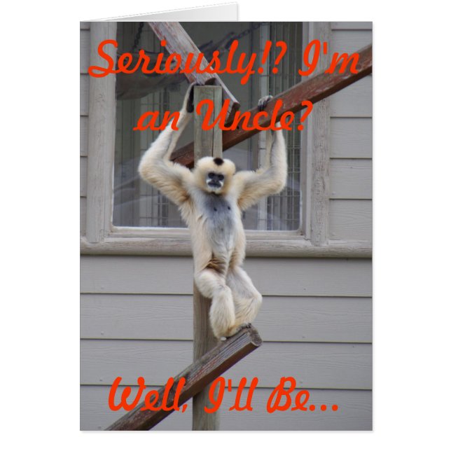 Monkey's farbror hälsningskort (Framsidan)