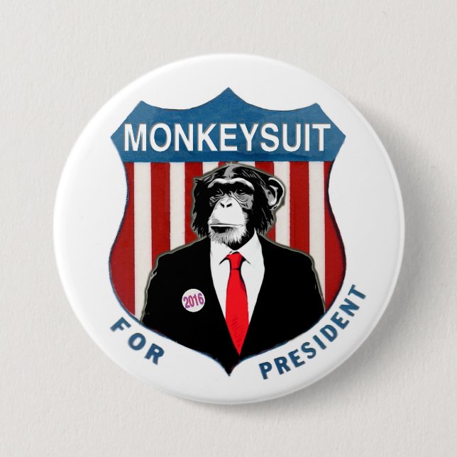 Monkeysuit för president knapp (Framsida)