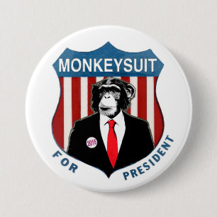 Monkeysuit för president knapp