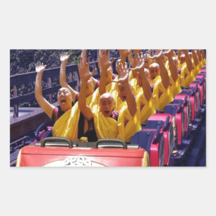 Monks-on-a-Roller-Coaster-67499.jpg Rektangulärt Klistermärke