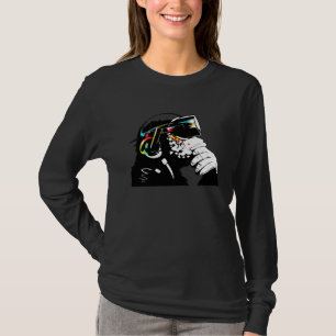 Monksy Apa med Virtual Reality-glasögon T Shirt