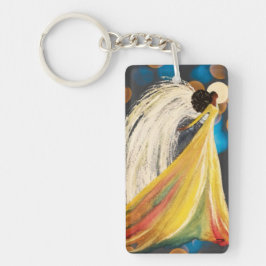 Monlight Angel Acrylic Keychain, (dubbla-sided)