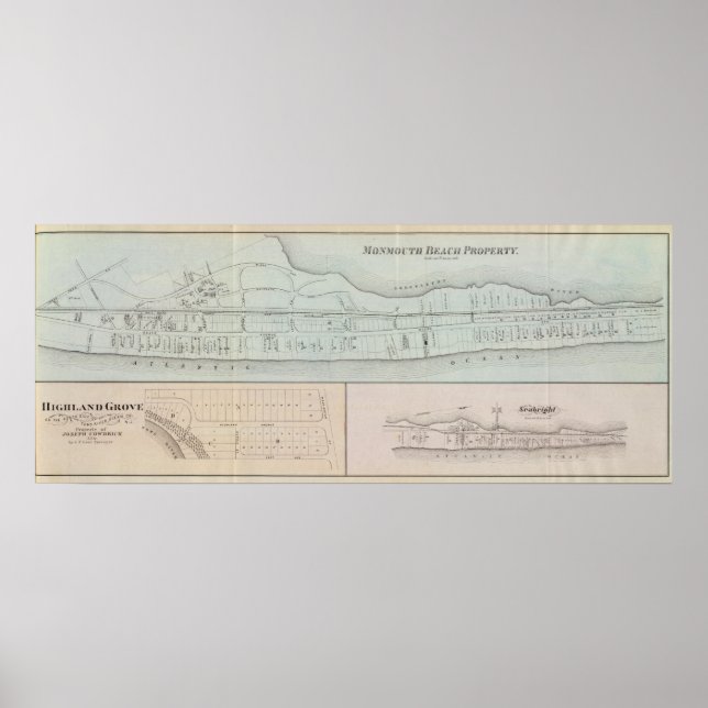 Monmouth Beach egendom i New jersey Poster (Framsidan)