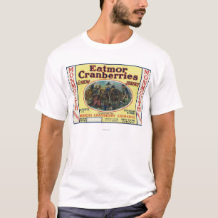 Monmouth Eatmor Cranberries brännmärker etikette T-shirt