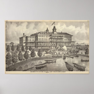 Monmouth House, Vår Sjö Beach, New jersey Poster