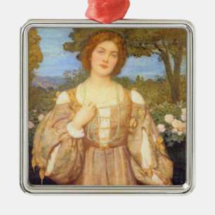 Monna Giovanna (av Edward Robert Hughes) Julgransprydnad Metall