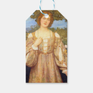 Monna Giovanna (av Edward Robert Hughes) Presentetikett