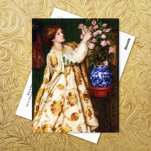 Monna Rosa Dante Gabriel Rossetti Vykort